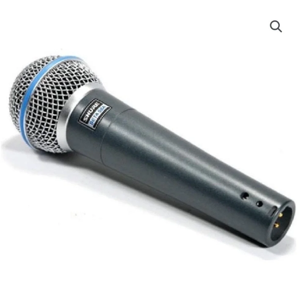 Shure Beta 58A Supercardioid Dynamic Vocal Microphone Blue Grey New NIB